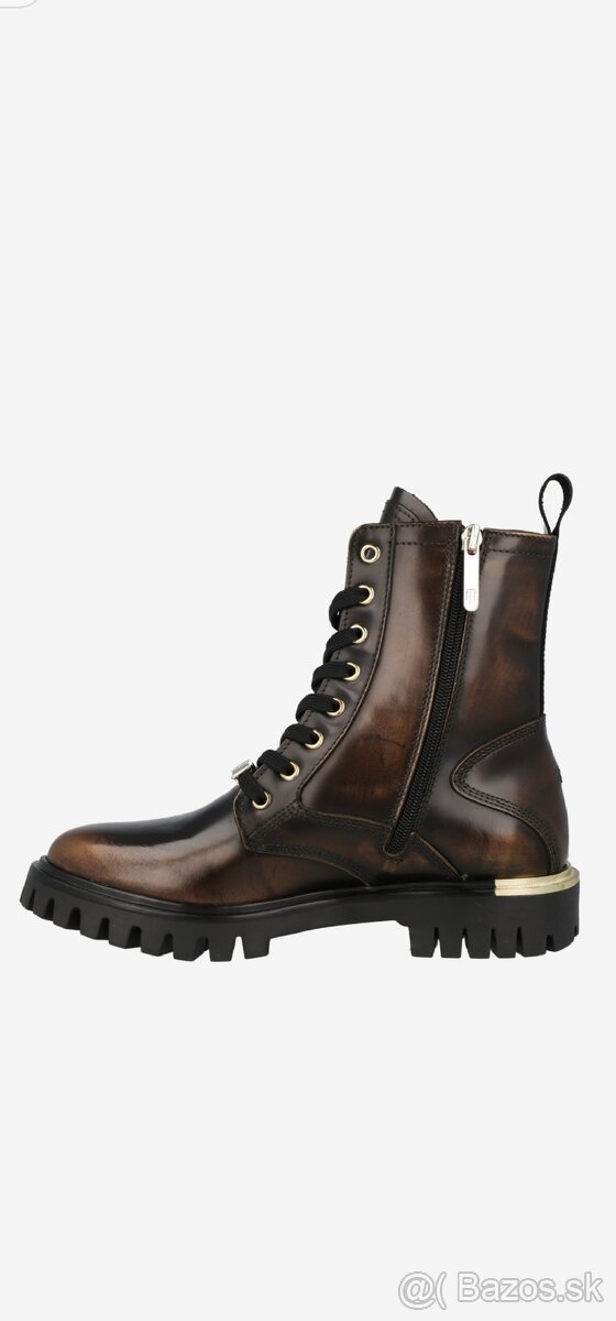 Tommy Hilfiger Nove Clenkove cizmy prava koza - 2