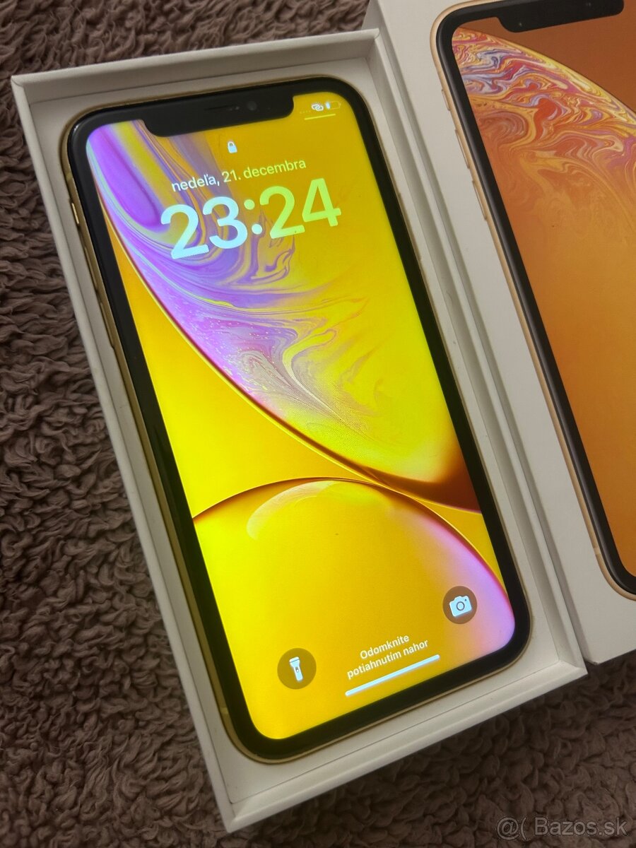 iPhone XR 128GB yellow - 100% batéria - 2