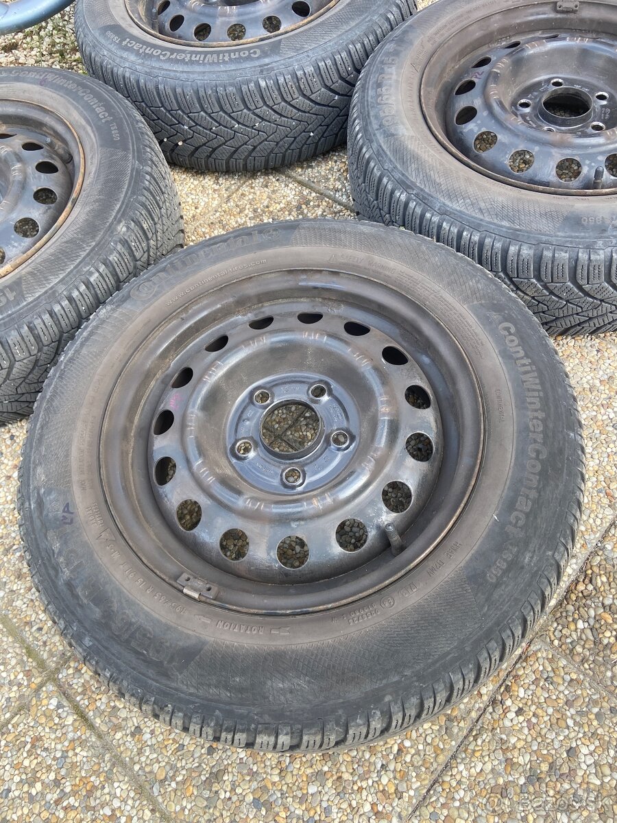 Predám plechy 5x114,3 + zimné pneu 195/65 r15 - 2