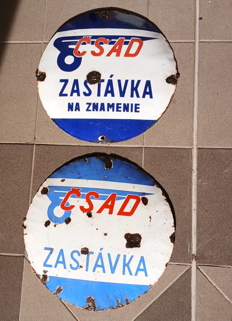 Smaltovaná tabuľa ČSAD - 2