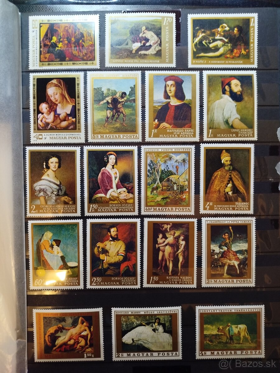 umenie - partia známok - 2