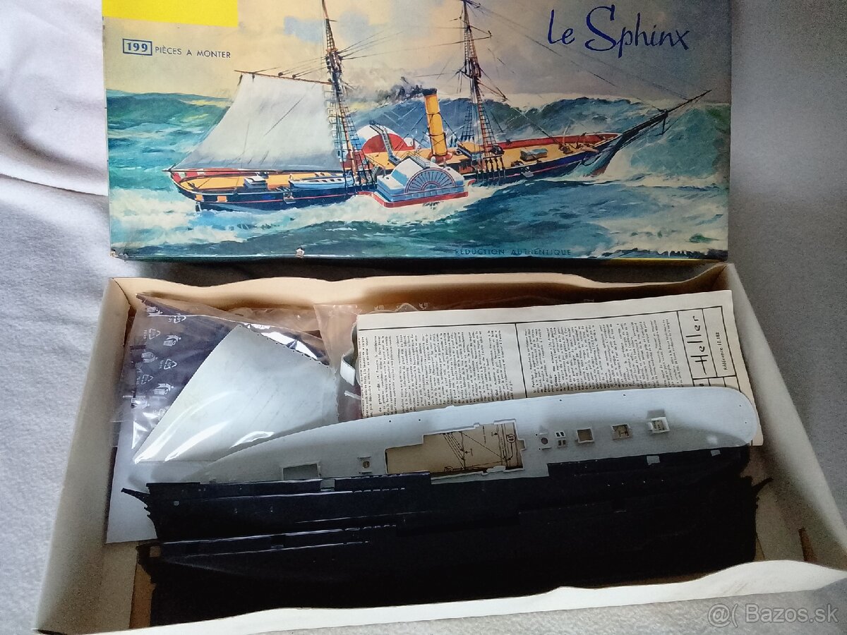 Len Sphinx, model parníka, Heller 1/124 - 2