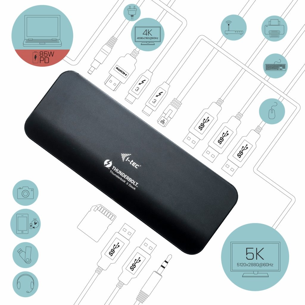 Dock i-Tec TB3HDMIDOCKPLUS Thunderbolt 3 / dual 4K - 2