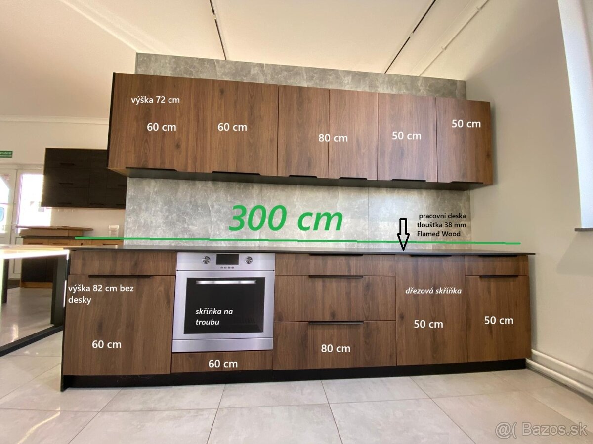 NOVÁ KUCHYNSKÁ LINKA MONZA 300 cm – NA SKLADE - 2