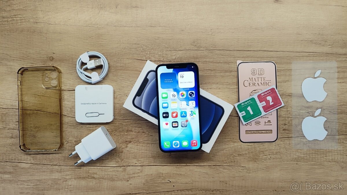 iPhone 12 black - v záruke + príslušenstvo - 2