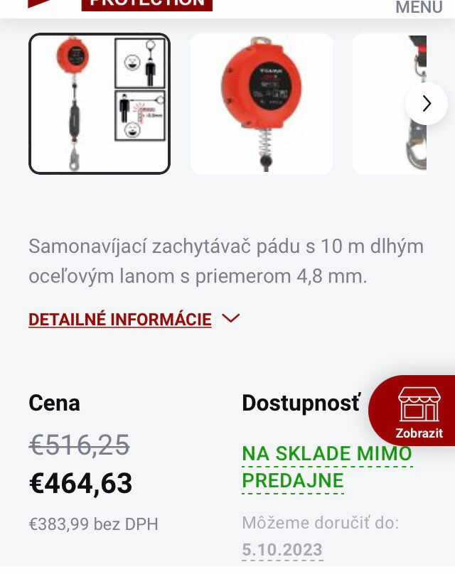 Zachytávač pádu - 2