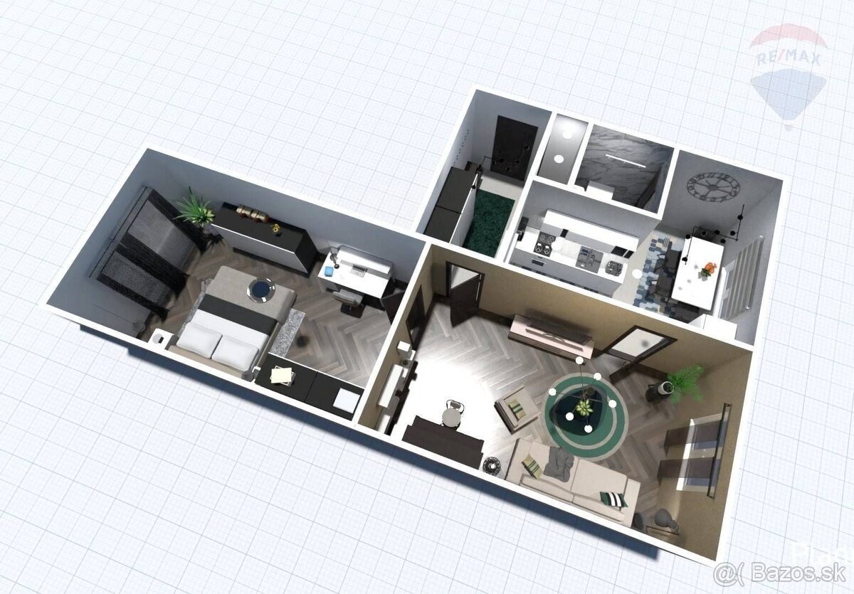 Veľký 2 izbový byt na PREDAJ Brezno - Západ - 2