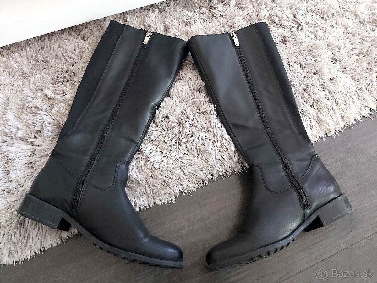 Kožené čižmy zn. Wojas 39 - 2