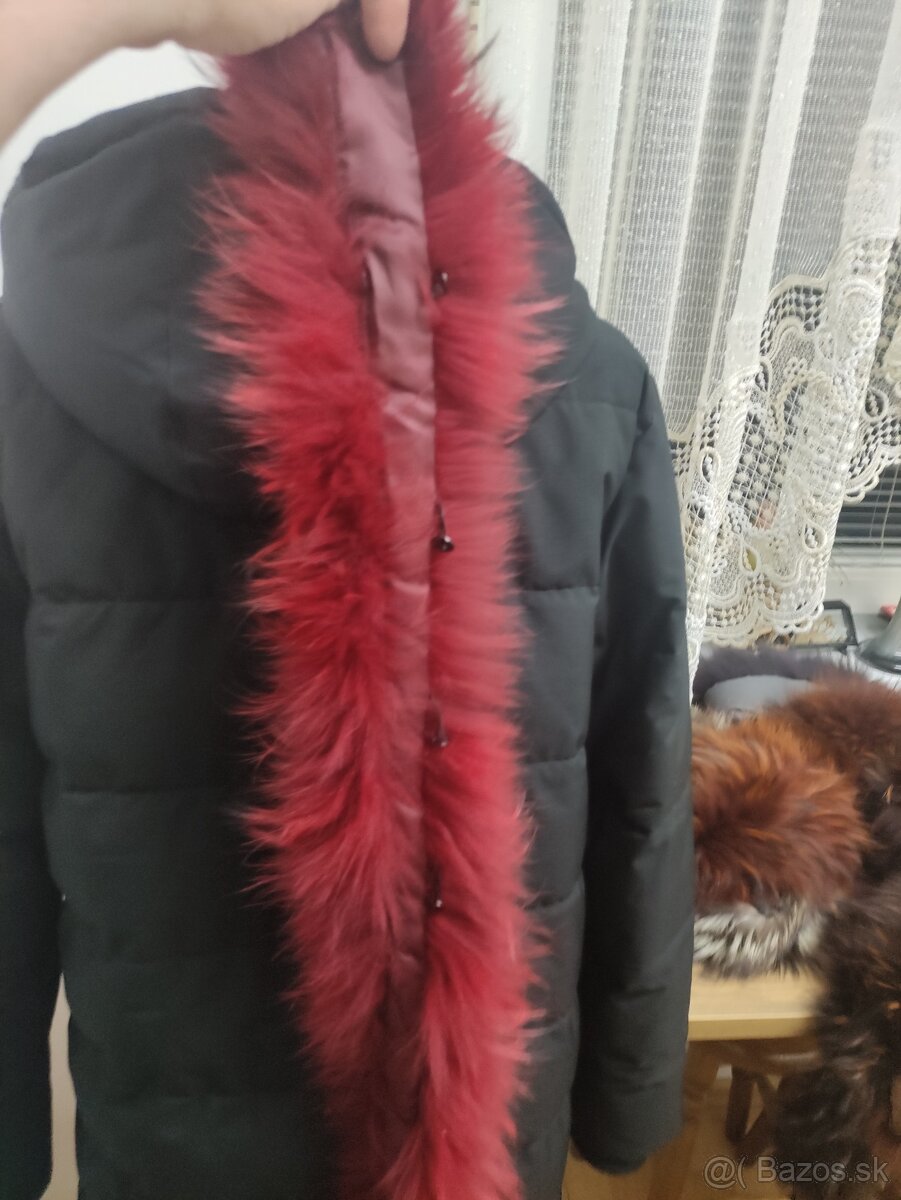 Pravá kozusinka myval.. červená - 2