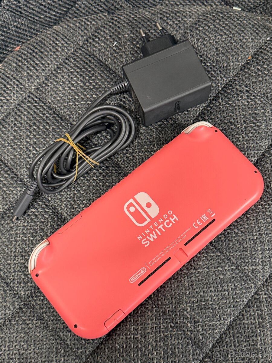 Nintendo switch Lite 32gb coral pink - pekný stav - 2