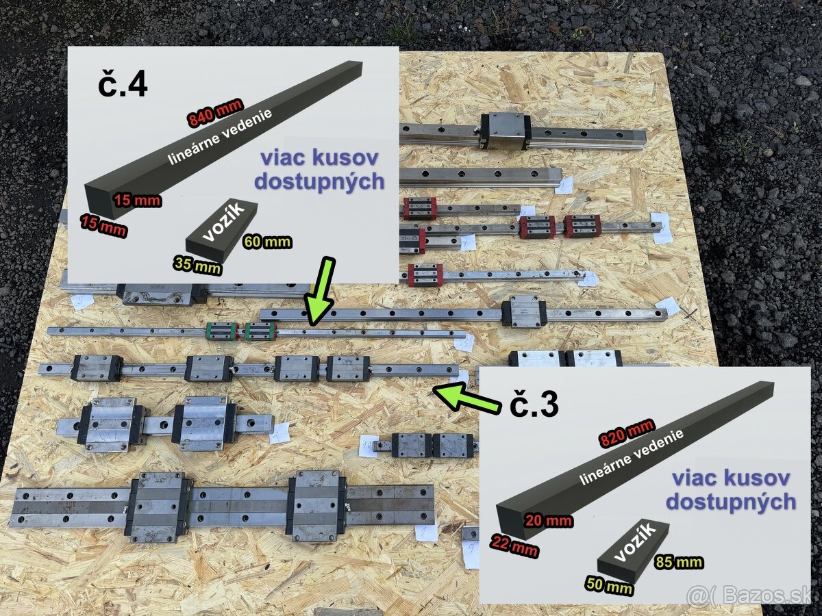 LINEARNE VEDENIA RÔZNE ROZMERY - 2
