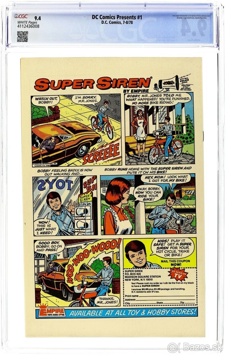 DC Comics Presents #1 (1978) – CGC 9.4 komiks - 2