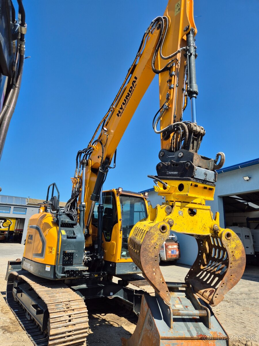 Hyundai HX145LCR OilQuick + drapak - 2