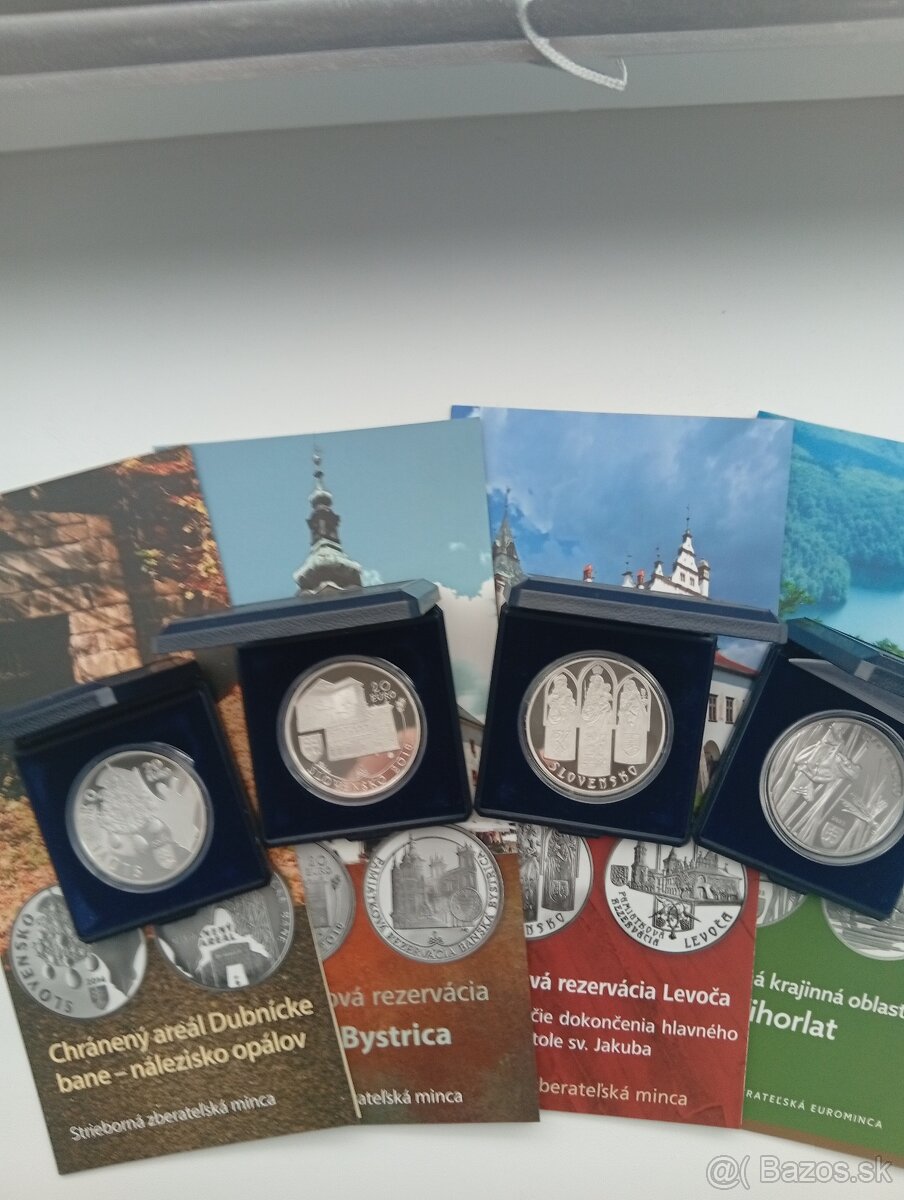 Strieborné 20 eurové mince PROOF - 2