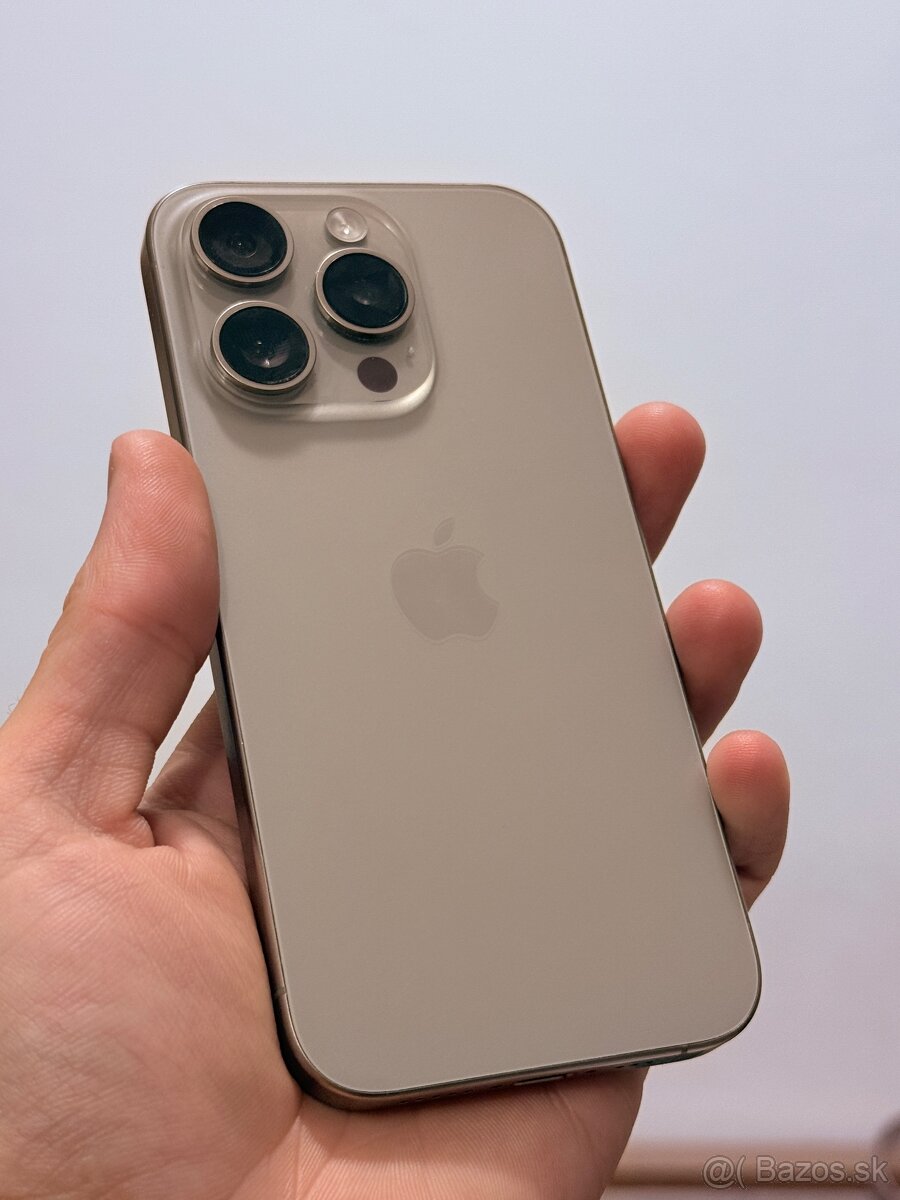 Apple Iphone 15 Pro 128Gb natural Titan Krásny stav, 90% bat - 2