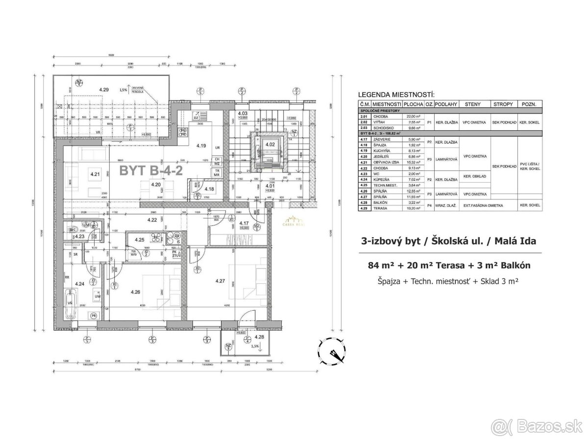 Krásny NOVÝ 3-izb. byt s veľkou Terasou / 110 m² / Malá Ida - 2