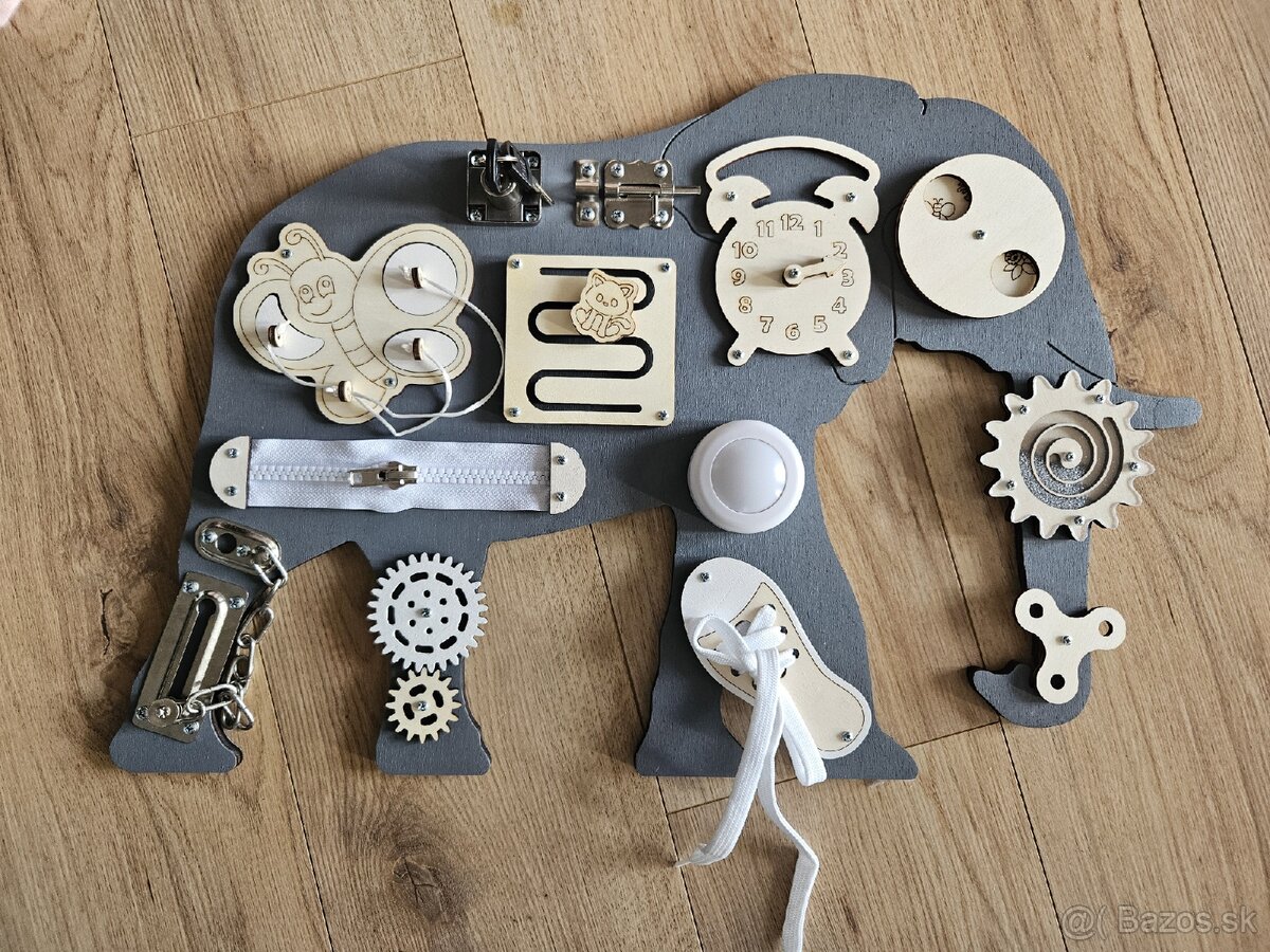 Nová drevená manipulačná tabula pre deti - 2