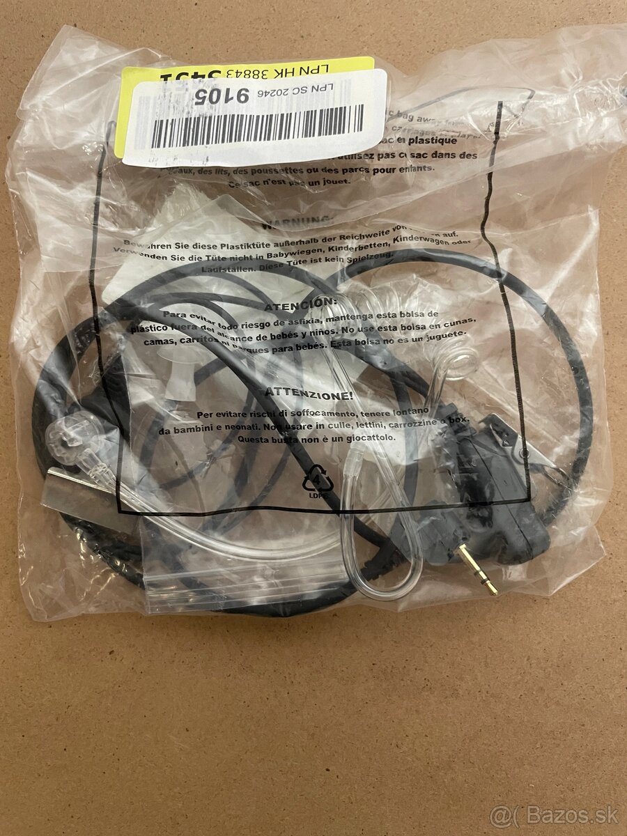 Sluchátko s mikrofónom pre vysielačku - 2