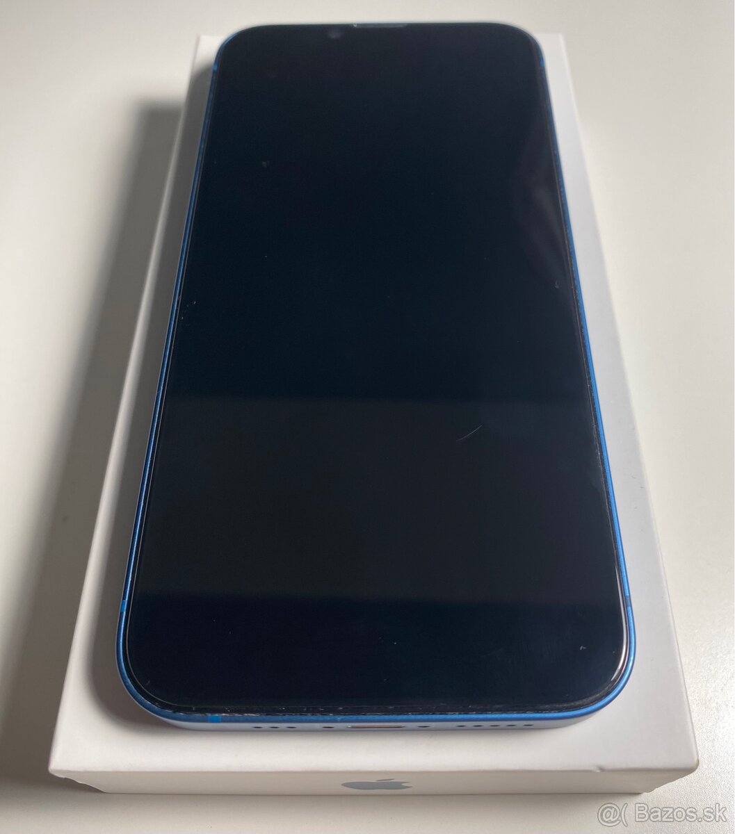 iPhone 13 modrý 128GB, TOP stav, komplet - 2