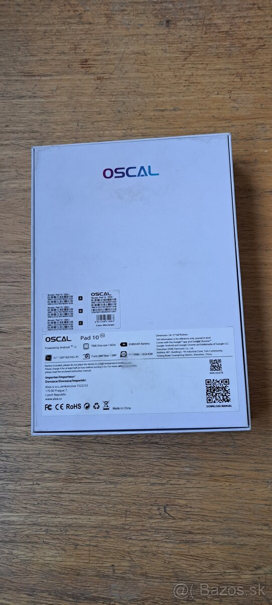 Tblet Oscal Pad 10,1, 2-ročný + sklo,nabíjačka a O2 SIM - 2