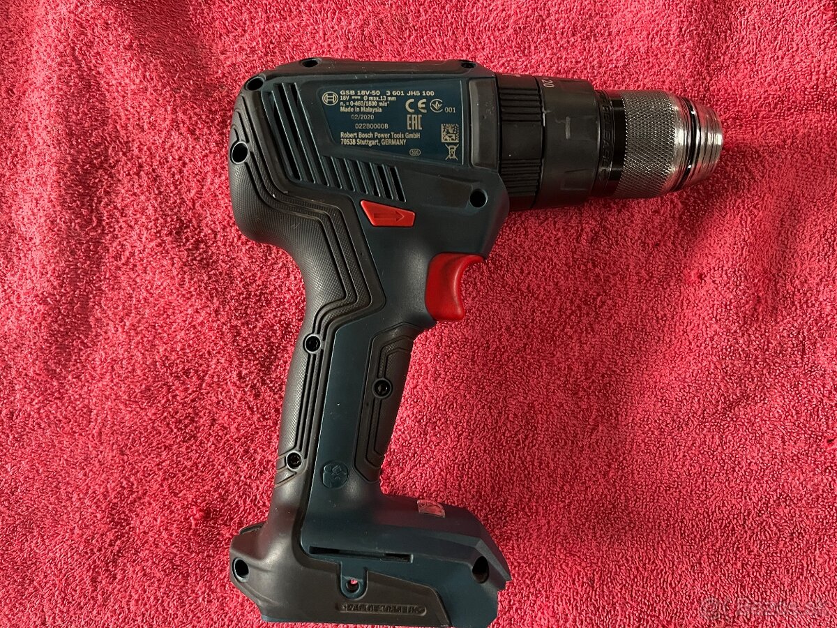 Bosch gsb 18v-50 aku s príklepom - 2