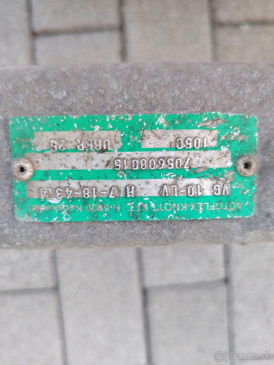 Náprava na prívesný vozík - 2