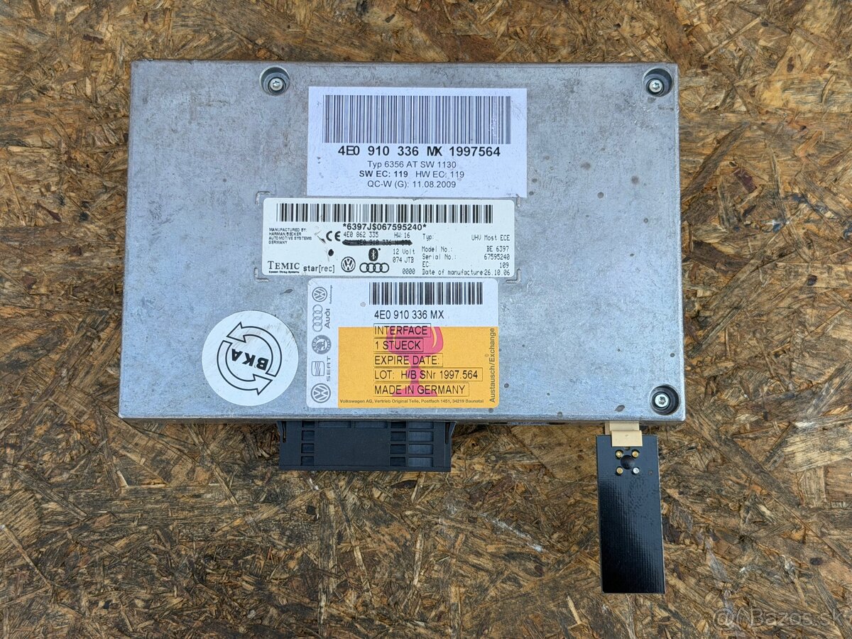 Bluetooth / telefónna riadiaca jednotka MMI Audi - 2