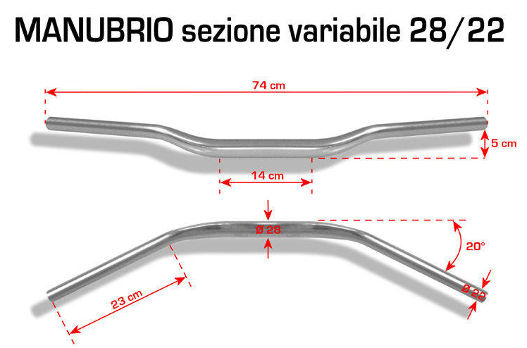 Barracuda riadidla priemer 28/22 - 2