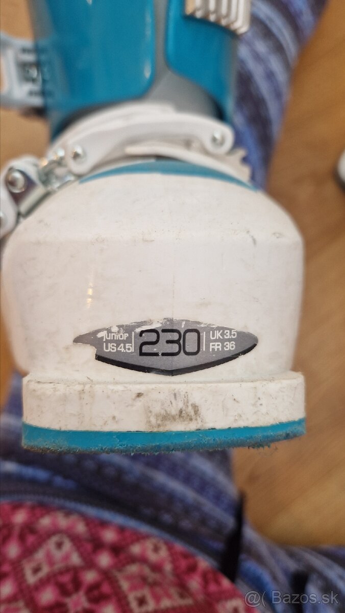 Detské lyže 130 cm + lyžiarky - 2