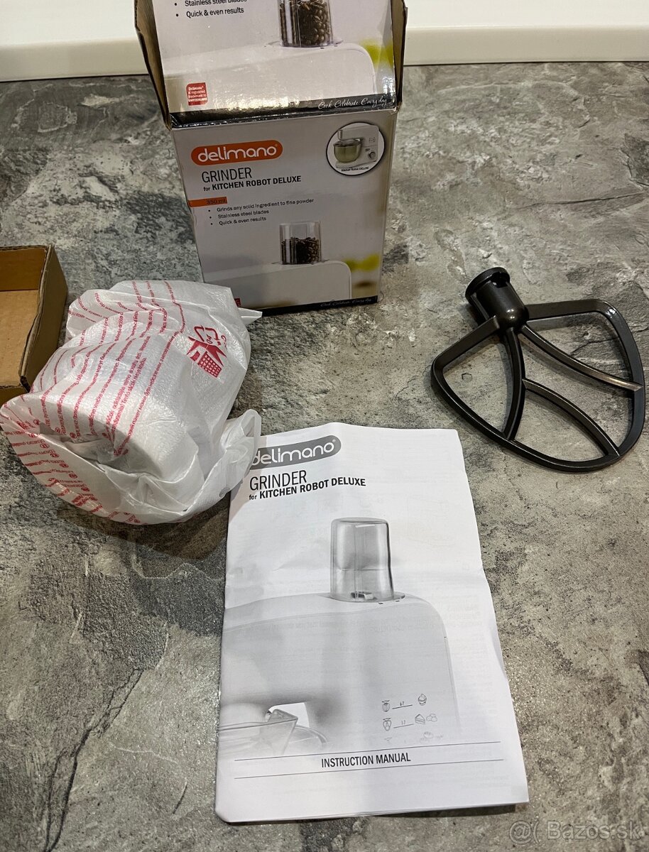 Delimano Deluxe mlynček na orechy a kávu, hnietač pre kuchyn - 2