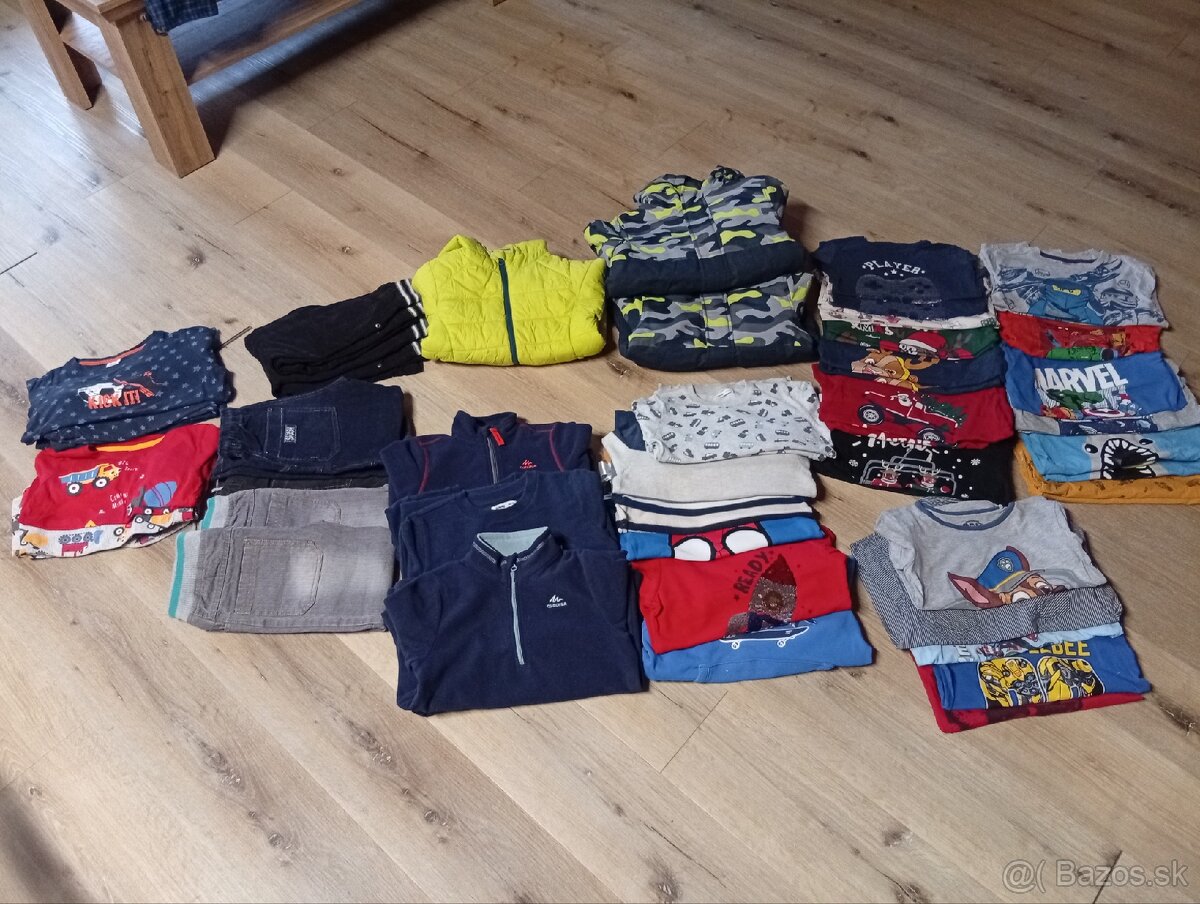 Balík oblečenia dvojičky 116-128 - 2