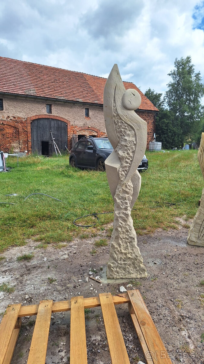 Moderná socha, abstrakcia do záhrady 165 cm - 2