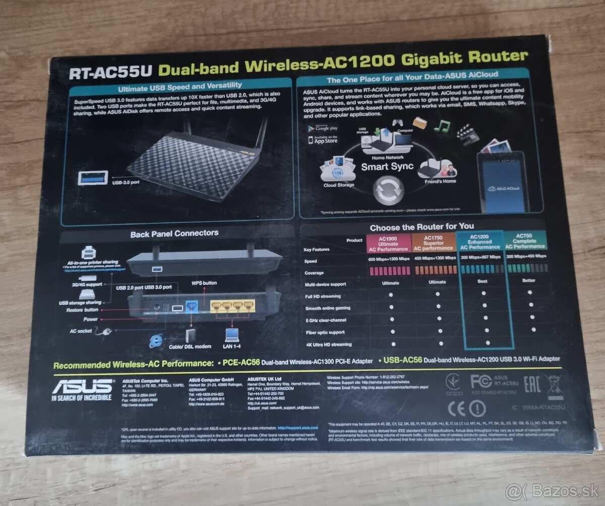 Asus RT-AC55U Dual-B AC1200 USB3.0 Gb router - 2