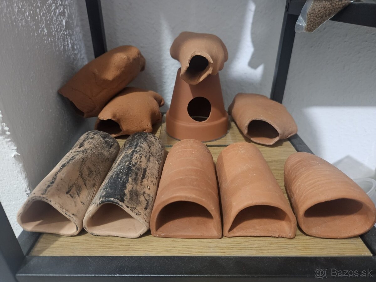 Keramické úkryty, skrýše, tunely, vytieračky - 2
