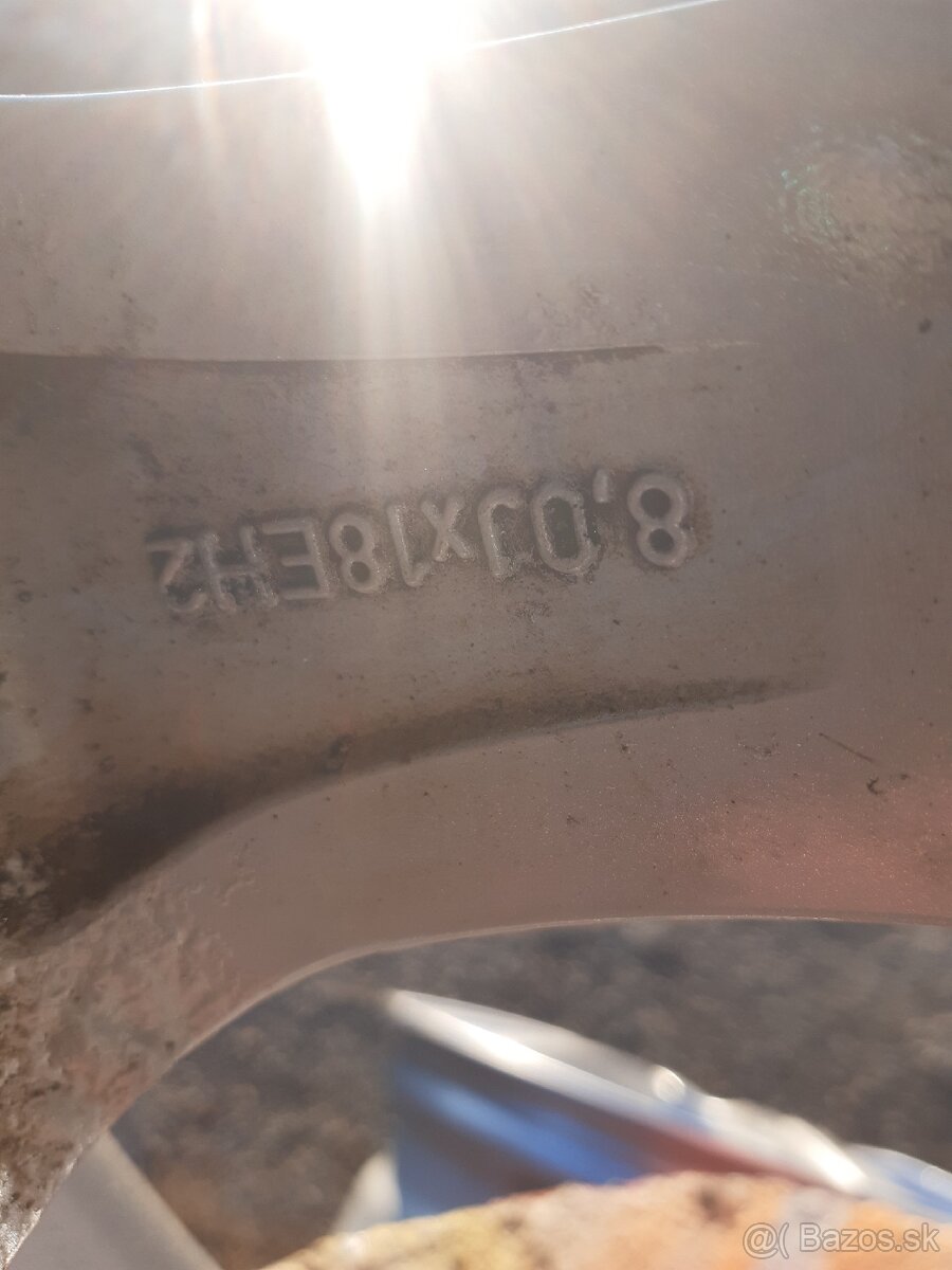 Alu disky 5x120 R18 + snímače TPMS - 2