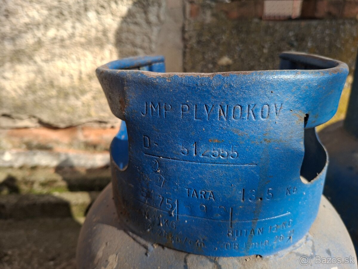 Propán butánové flaše. 3 kusy prázdné - 2