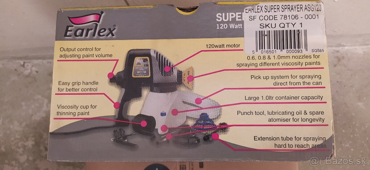 Striekacia pištoľ Earlex - 2