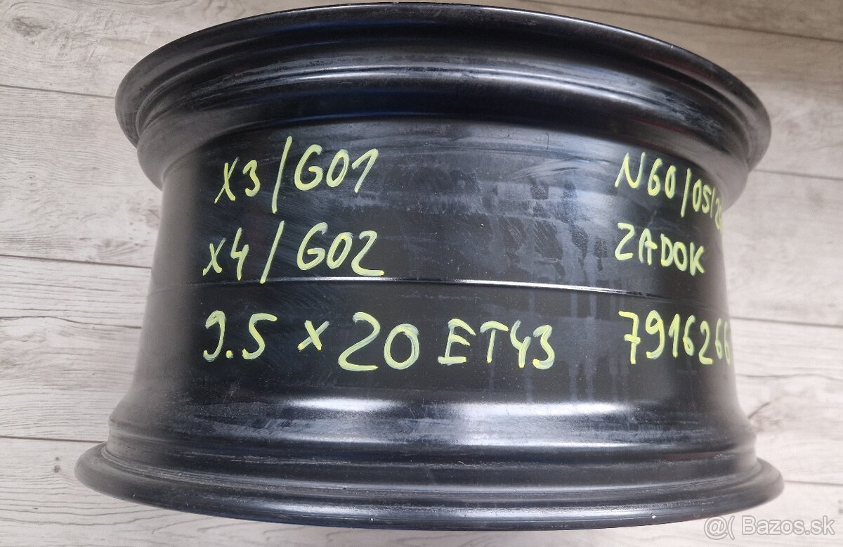 Disk BMW X3 X4 ZADNŸ R20 - 2