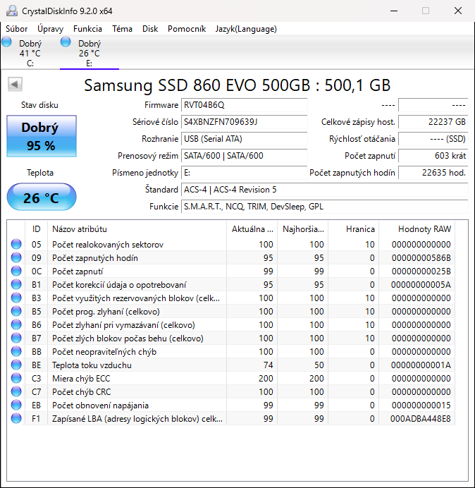 500GB SSD SAMSUNG 860 Evo 2.5" SATA - 2