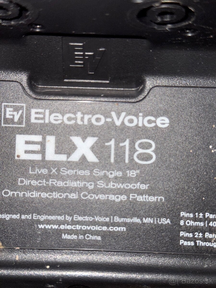 Pasívny subwoofer EV ELX118 - 2