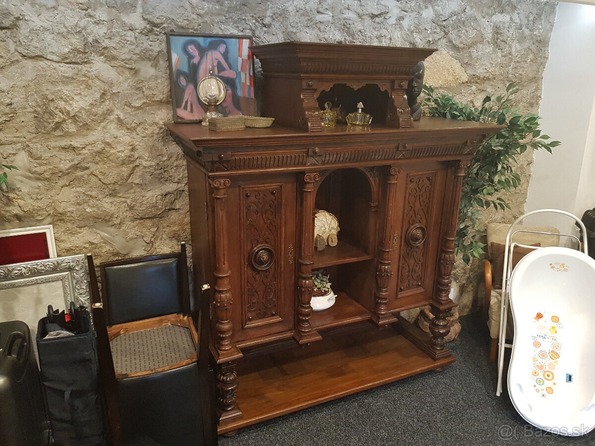 starožitná komoda sekretar pribornik - 2