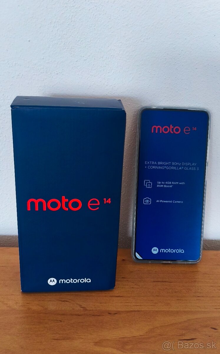 Motorola E14; 6,56“ IPS HD+ LCD; 64GB; Android 14, NOVÝ - 2