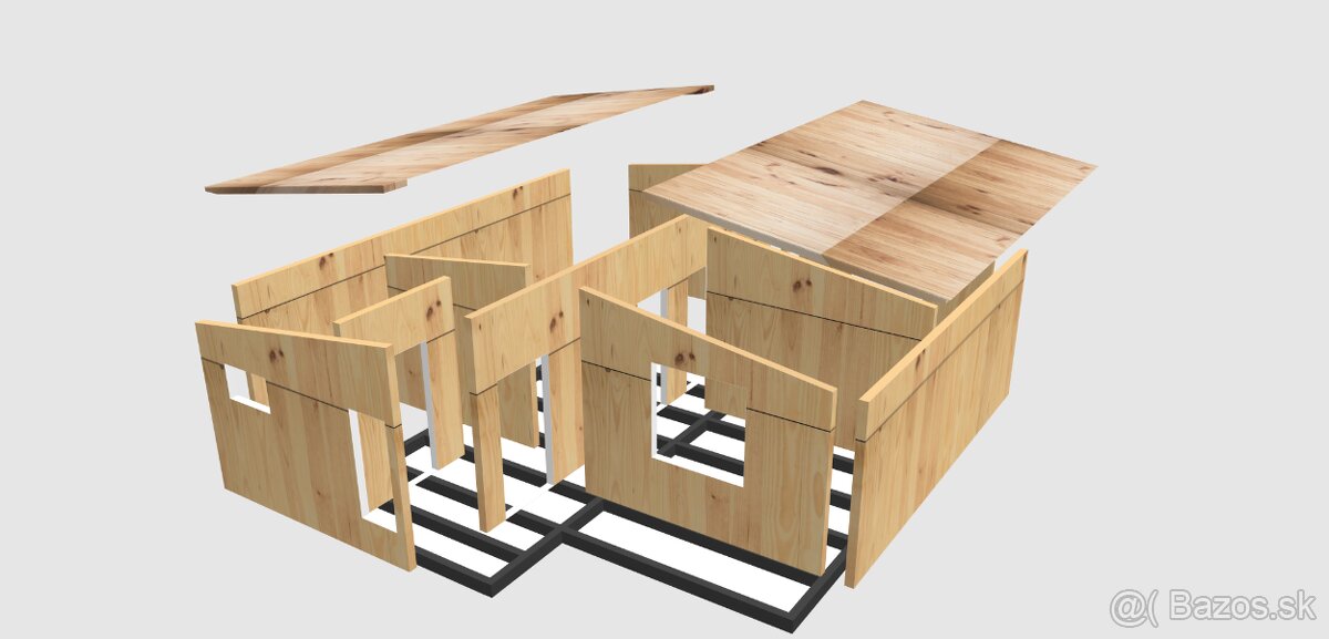 Stavebnica JAF 120/50AT - byt na pozemku. - 2