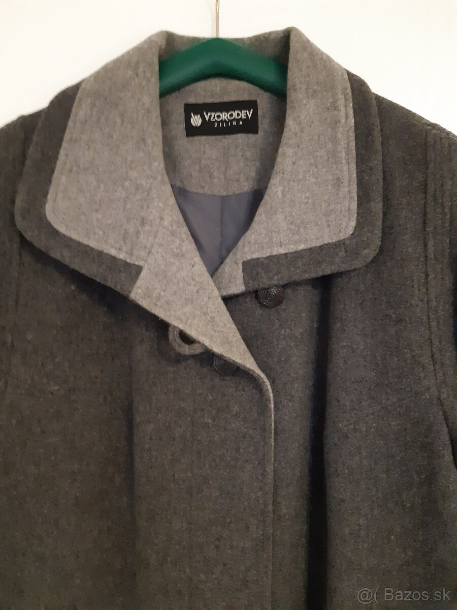 Dámsky kabát tmavošedý č.50 - 2