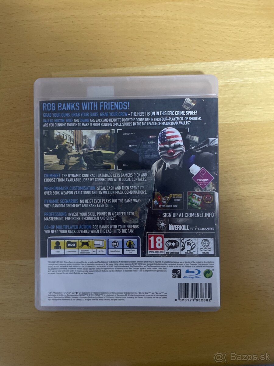 Hra Payday 2 na PS3 - 2