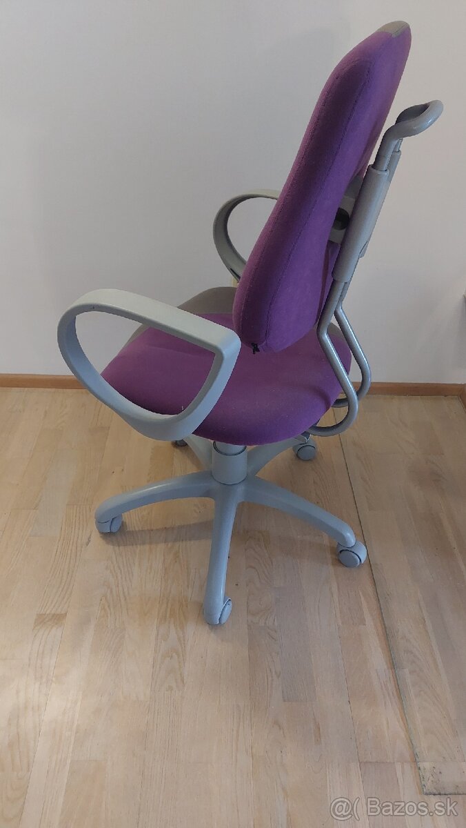 Detská kancelárska stolička na kolieskach - 2