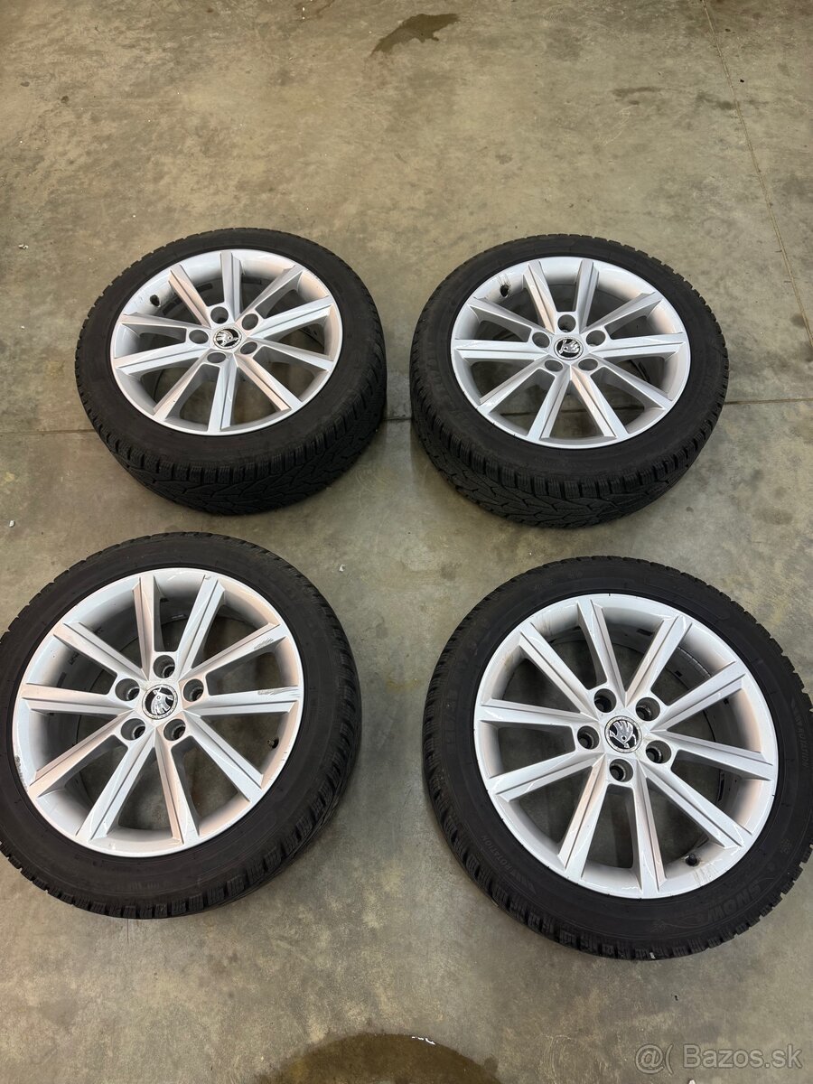 Zimná sada 5x112 r17 - Originál sada Škoda - 2