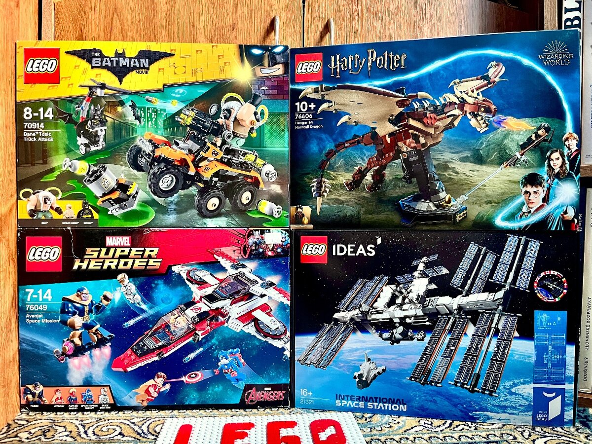 P: LEGO DC, MARVEL, IDEAS, HP - nové nerozbalené - 2