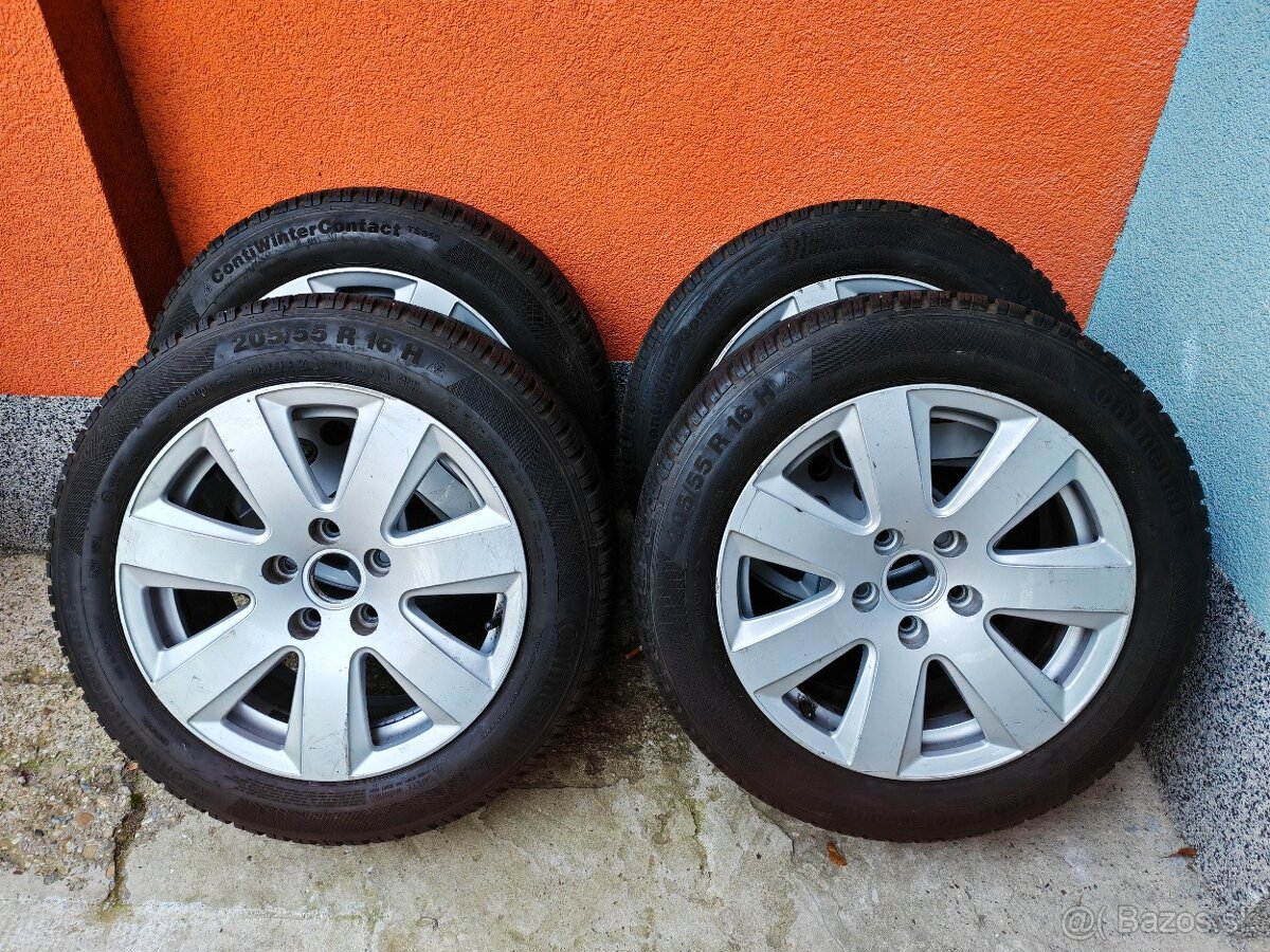 original disky 5x112 R16 s pneu 205/55 R16 - 2