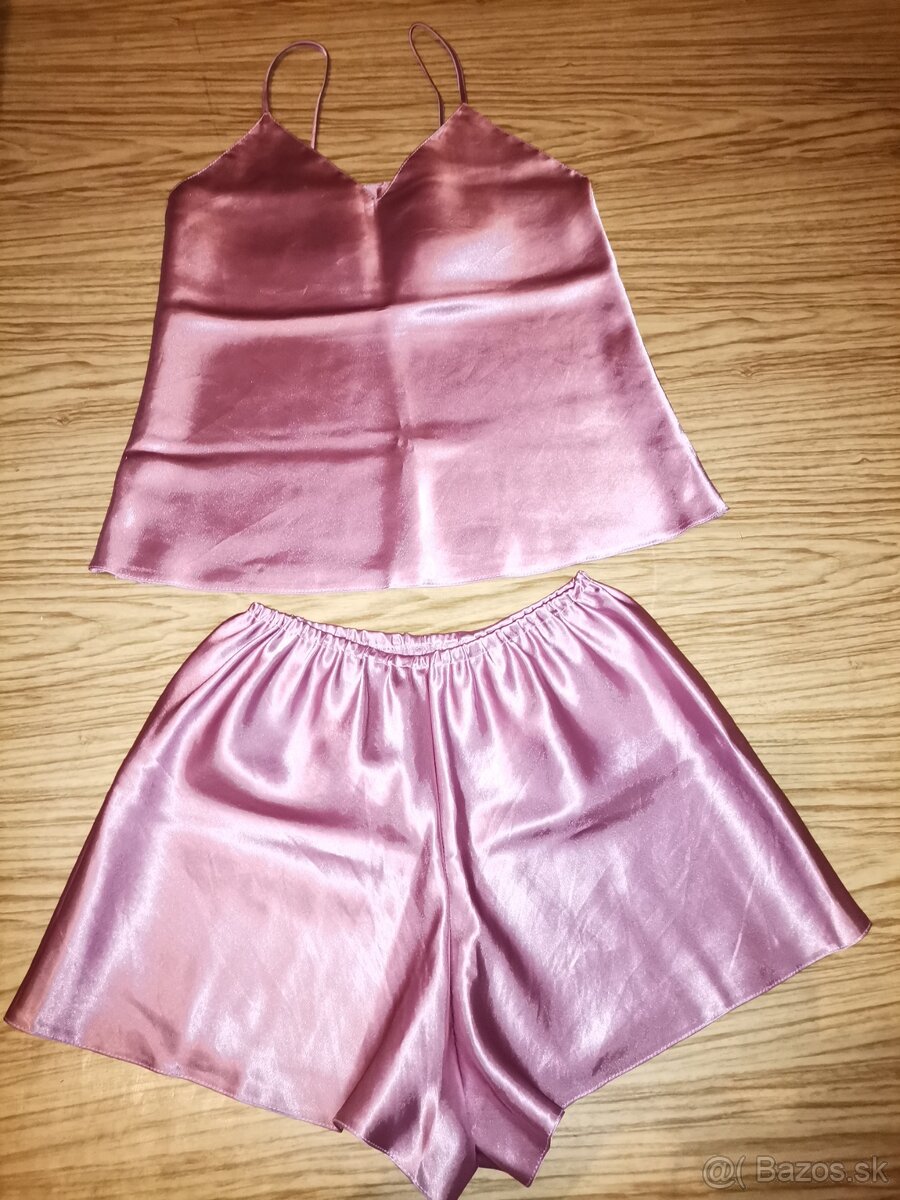 Dámske saténové pyžamo veľ. S - 2